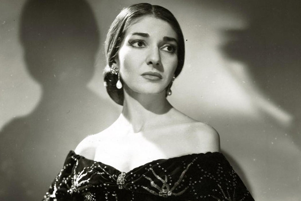 Actress Maria Callas as Violetta in La Traviata, 1958