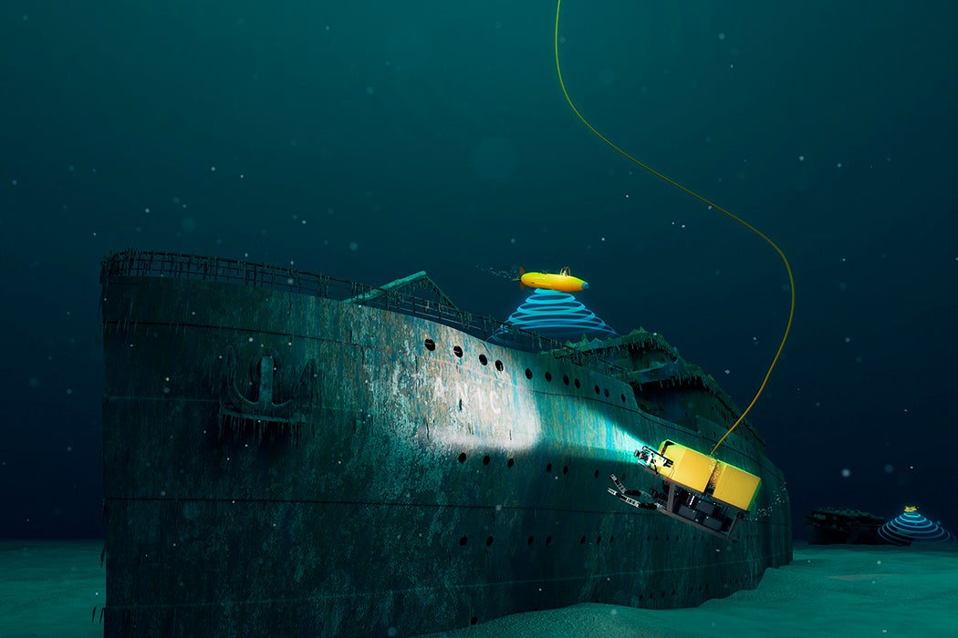 AUVs exploring the Titanic