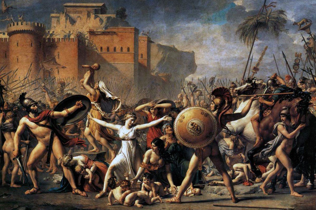 The Intervention of the Sabine Women by Jacques-Louis David