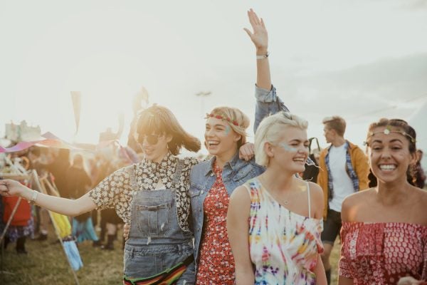 Enjoying a Music Festival