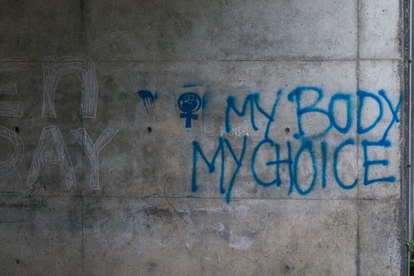 My Body My Choice graffiti