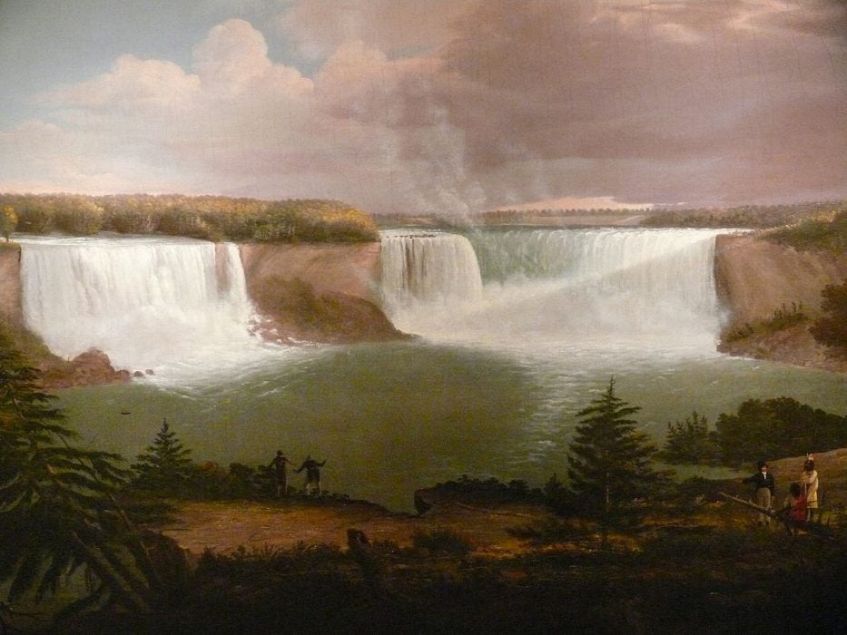 Niagara falls painting