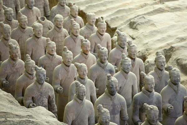 terra cotta warriors in Xi'an China