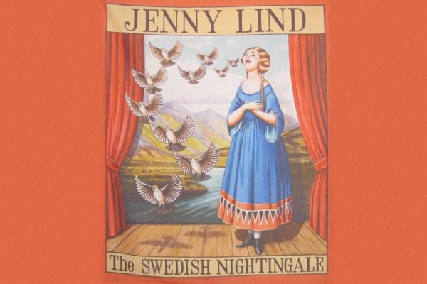 Jenny Lind the Swedish Nightingale. Poster from the collection of the University of Sheffield.