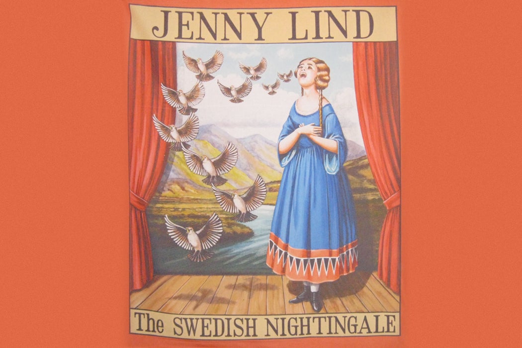 Jenny Lind the Swedish Nightingale. Poster from the collection of the University of Sheffield.