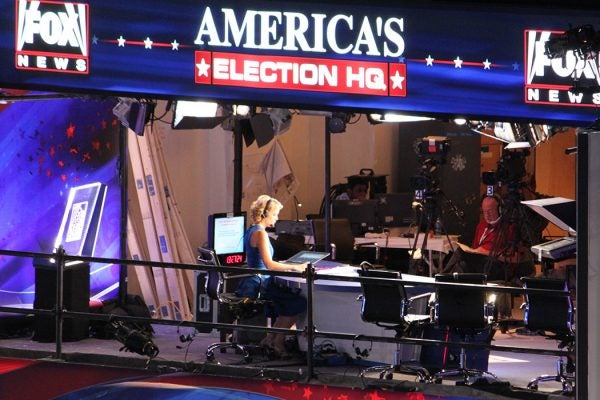 Then-Fox anchor Megyn Kelly covering the 2012 Democratic National Convention