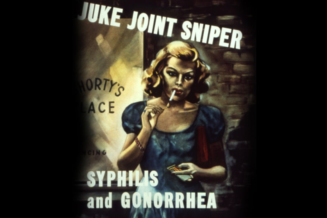 U.S. World War II anti-venereal disease poster