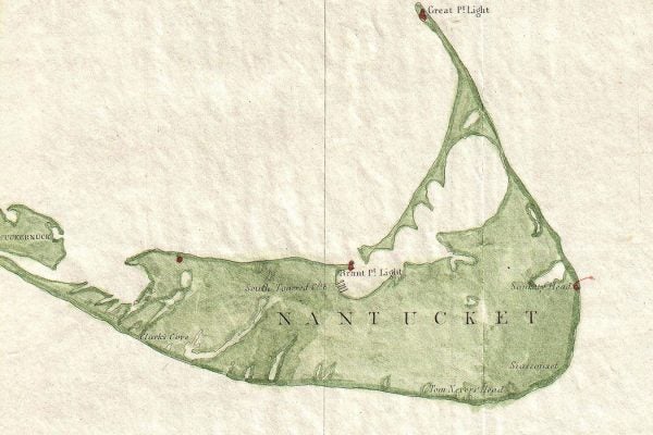 Detail from an 1846 map of Nantucket