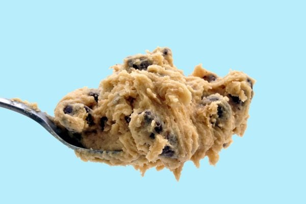 A spoonful of cookie dough