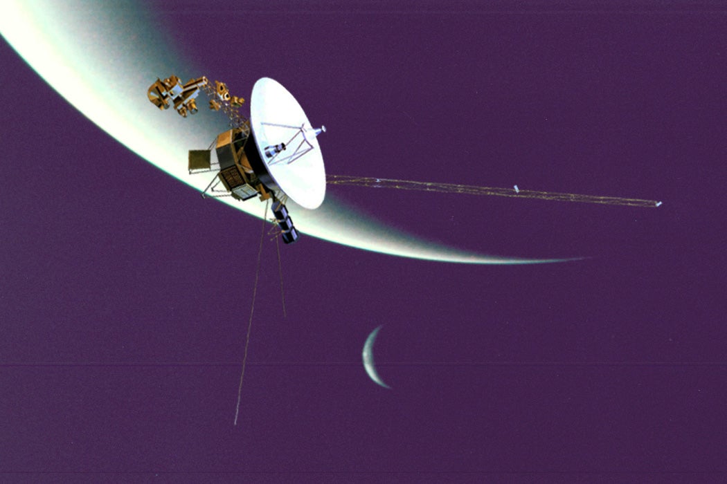 Voyager 2 near Neptune and Triton