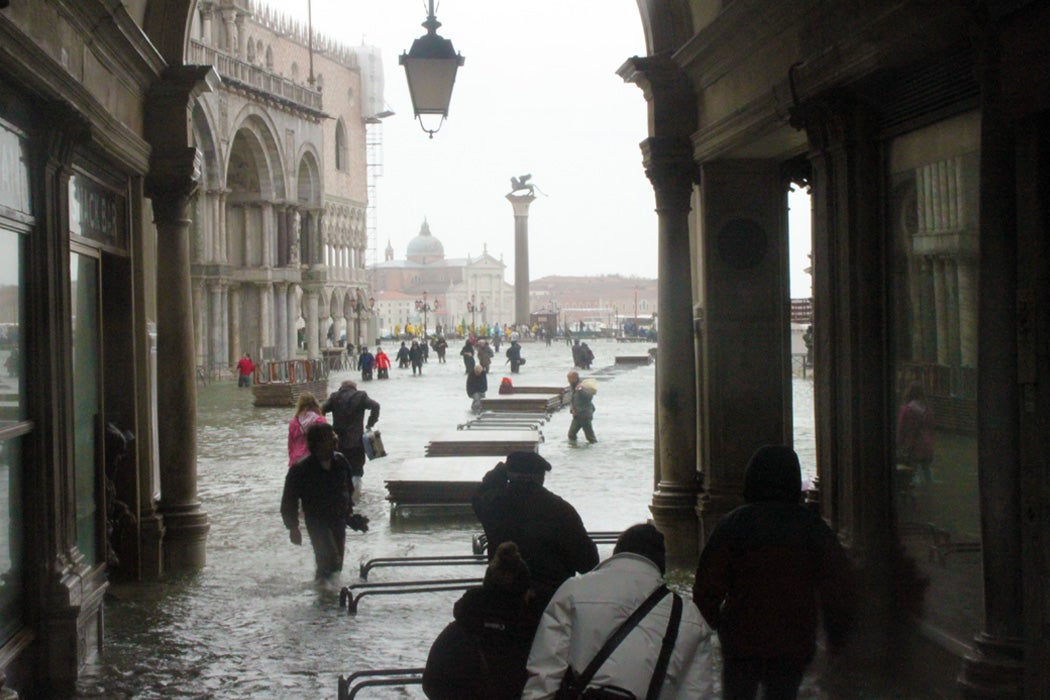 A flood in St Mark's Square in Venice