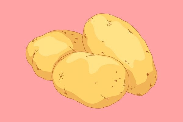 An illustration of potatoes