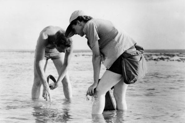 Rachel Carson Conducts Marine Biology Research with Bob Hines