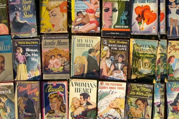 A collection of romance novels