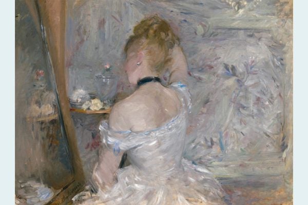 Berthe Morisot, “Woman at Her Toilette”