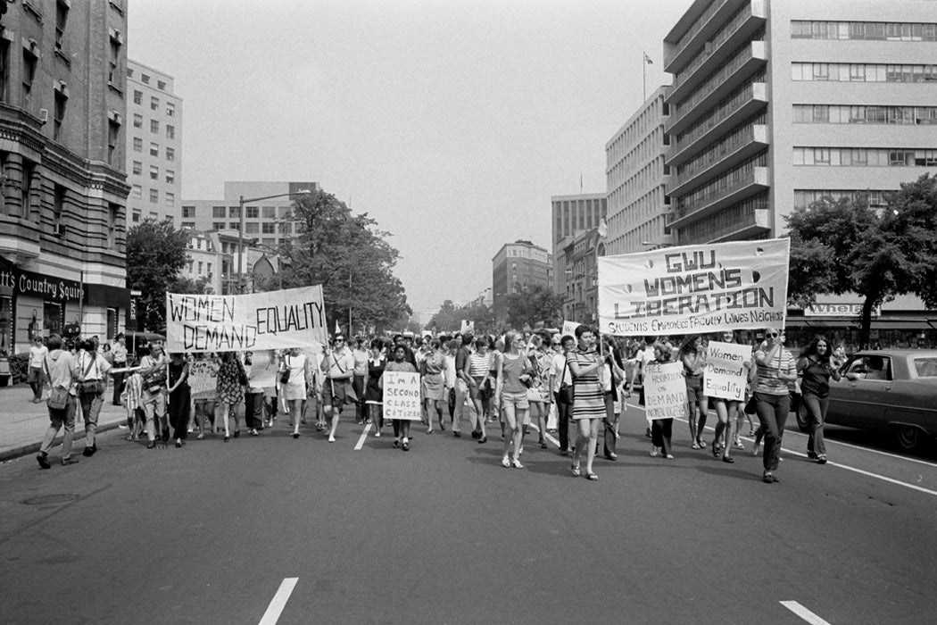 Demonstration for women’s rights, 1970