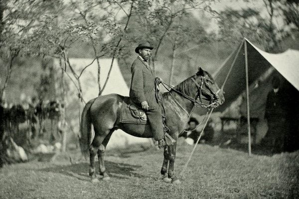 Allan Pinkerton at the camp at Antietam in September, 1862