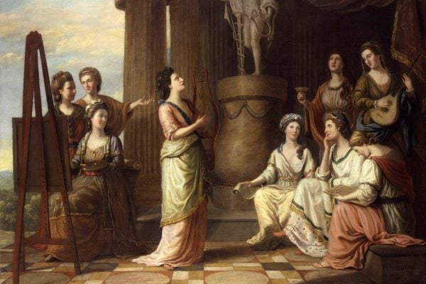 Portraits in the Characters of the Muses in the Temple of Apollo by Richard Samuel
