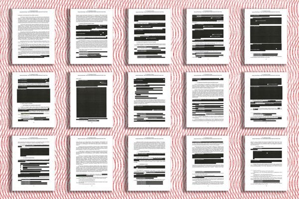 Fifteen redacted pages of the Mueller Report