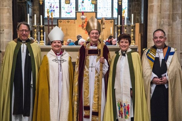 Carol Coslett is collated as the new Archdeacon of Chesterfield