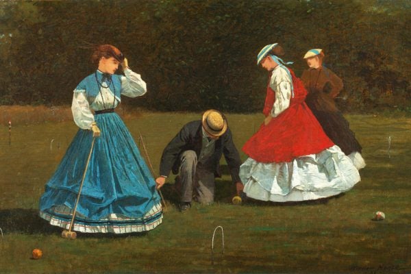 Croquet Scene by Winslow Homer, 1866