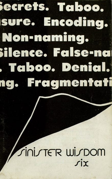 Sinister Wisdom, April 1978