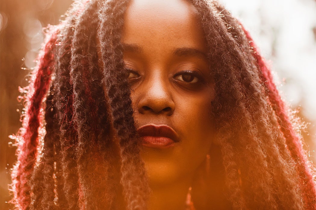 A woman with natural hair