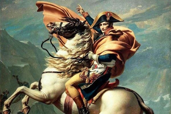 Napoleon Crossing the Alps by Jacques-Louis David