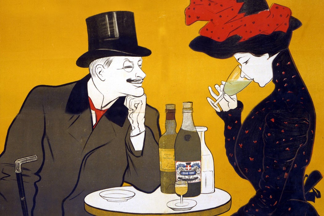 An advertisement for Pernot Liqueur