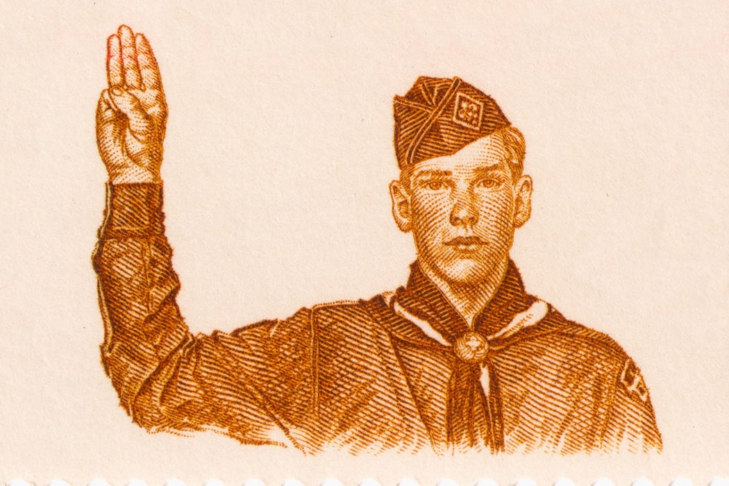 A stamp for the 50th Anniversary of Boy Scouts of America (1960)