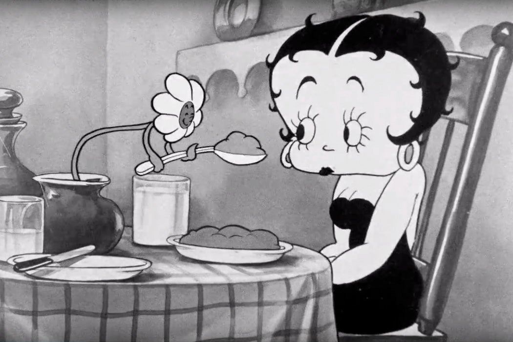 A still from Betty Boop: Minnie The Moocher (1932)
