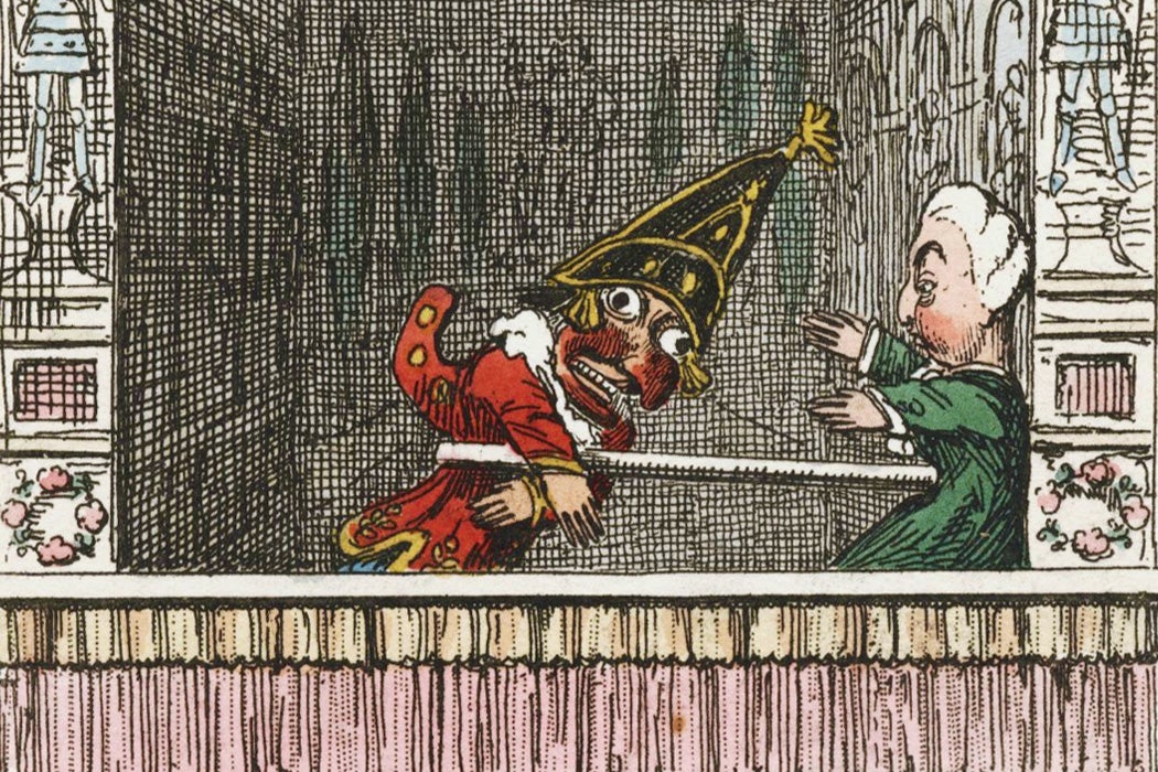 Punch and Judy by George Cruikshank, 1828