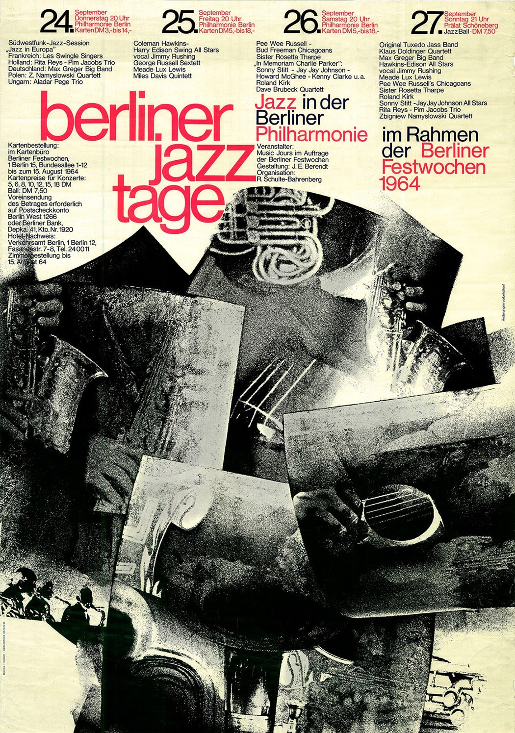 A poster for the 1964 Berlin Jazz Festival