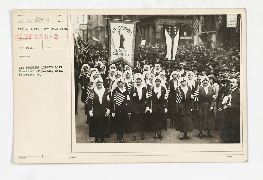 The Liberty Bonds parade in Philadelphia, 1918