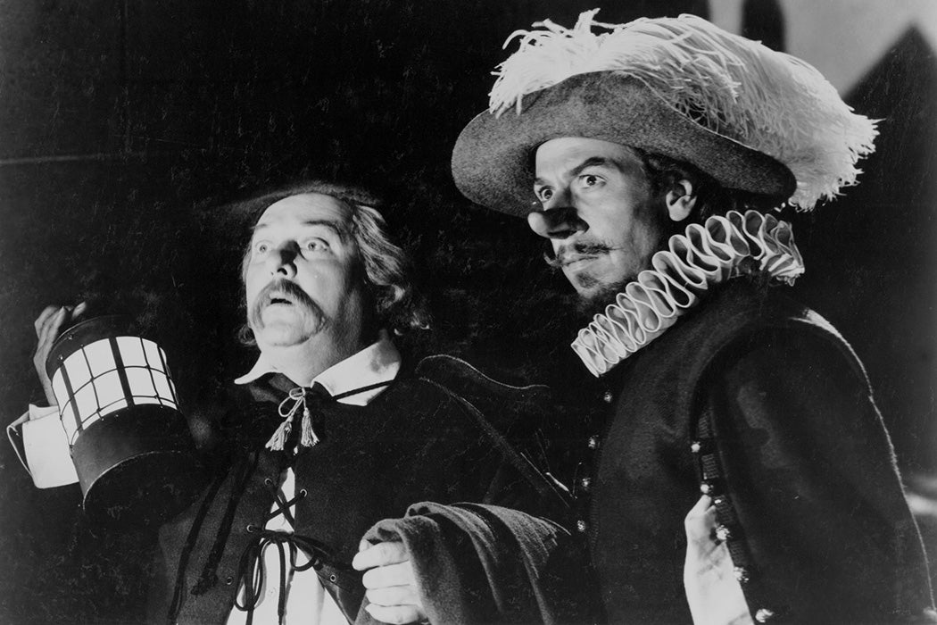 Lloyd Corrigan (left) and José Ferrer in Cyrano de Bergerac