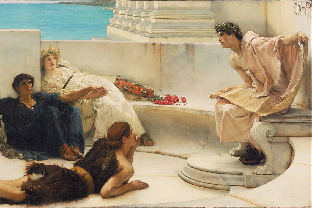 A Reading from Homer by Lawrence Alma Tadema, 1885