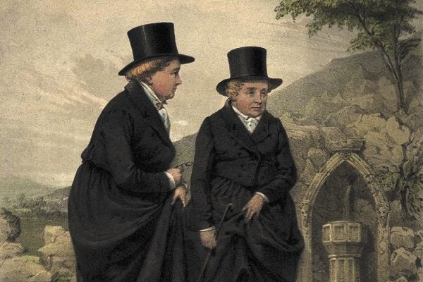 Sarah Ponsonby and Lady Eleanor Butler, known as the the Ladies of Llangollen