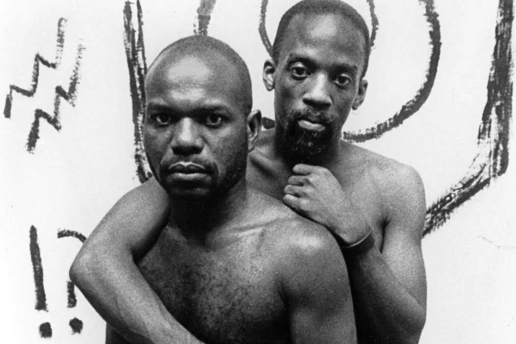 Marlon Riggs, left, and Essex Hemphill in Tongues Untied.