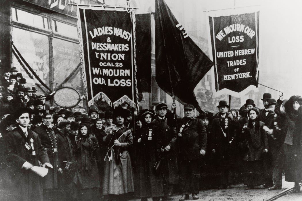 Demonstration of Protest and Mourning for Triangle Shirtwaist Factory Fire of March 25, 1911, 04/05/1911