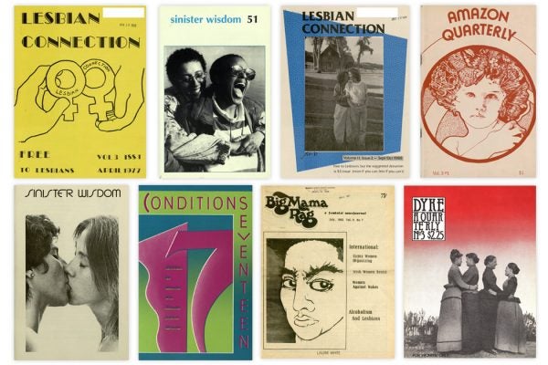 Collage of underground publications