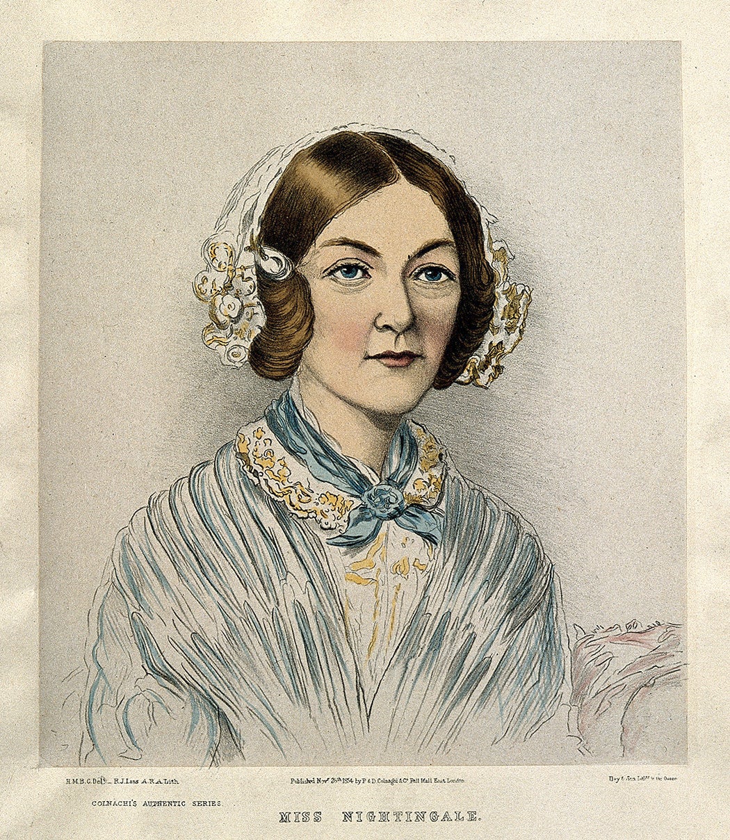 Florence Nightingale by H. M. Bonham-Carter, 1854