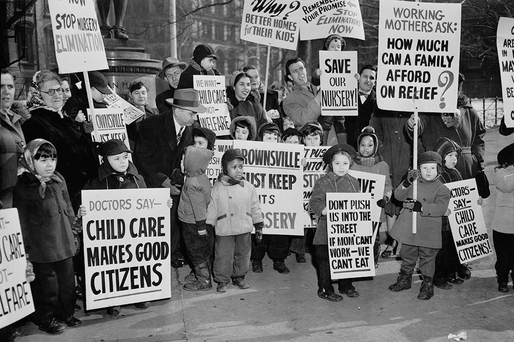 Protest Against Closing of Child Care Center