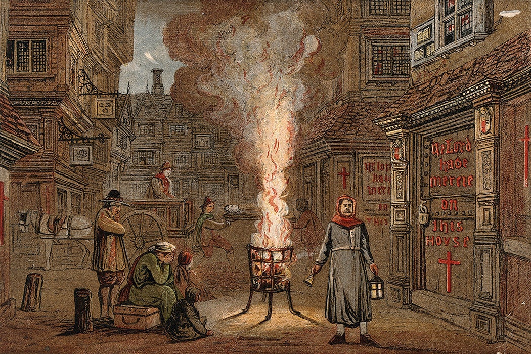 A street during the plague in London