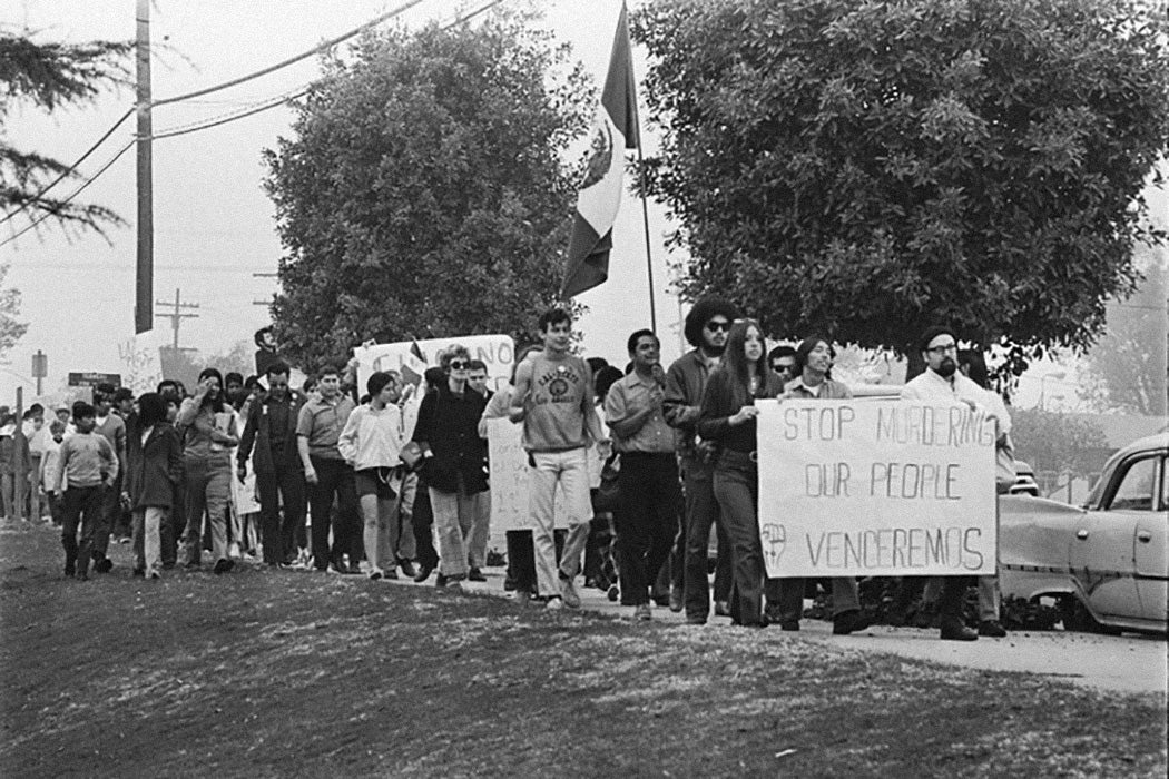 Chicano Moratorium Committee anti-war demonstrators