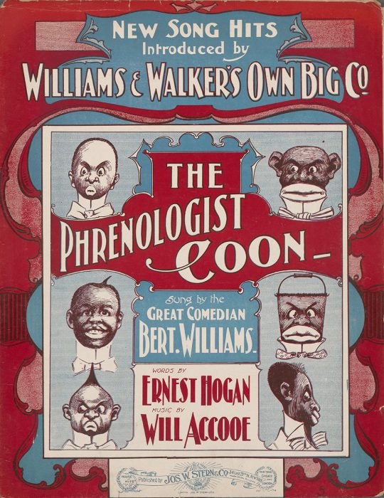 Advertisement for The Phrenologist Coon