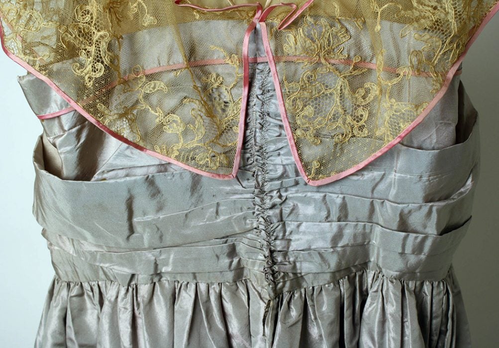 Detail from an evening dress designed by Lady Duff Gordon 