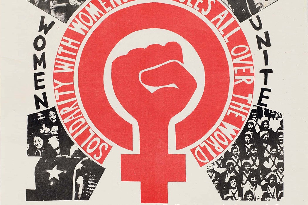 Women’s Day March poster from the Womens Liberation Workshop in London, 1975