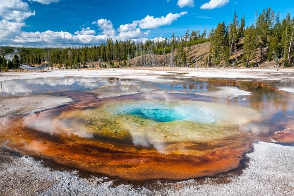 geothermal basin in Yellowstone NP, Wyoming.
