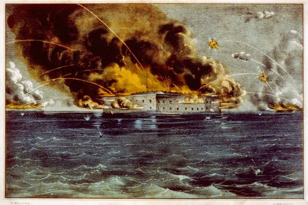Bombardment of Fort Sumter, Charleston Harbor: 12th & 13th of April, 1861
