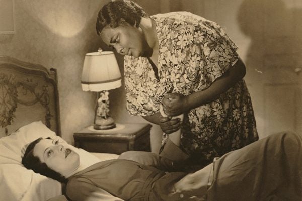 Fredi Washington and Louise Beavers in a scene from Imitation of Life